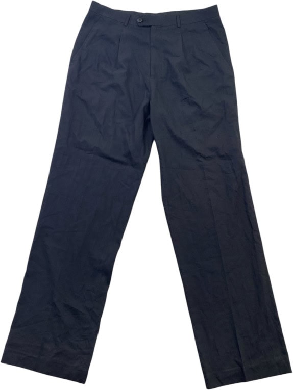 GIORGIO ARMANI ΥΦΑΣΜΑΤΙΝΟ ΠΑΝΤΕΛΟΝΙ CLASSIC ΜΑΥΡΟ ΑΝΤΡΙΚΟ PRE OWNED L