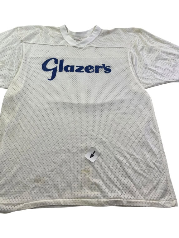 GLAZERS MAGLIA MESH VINTAGE BIANCO UOMO PRE OWNED L