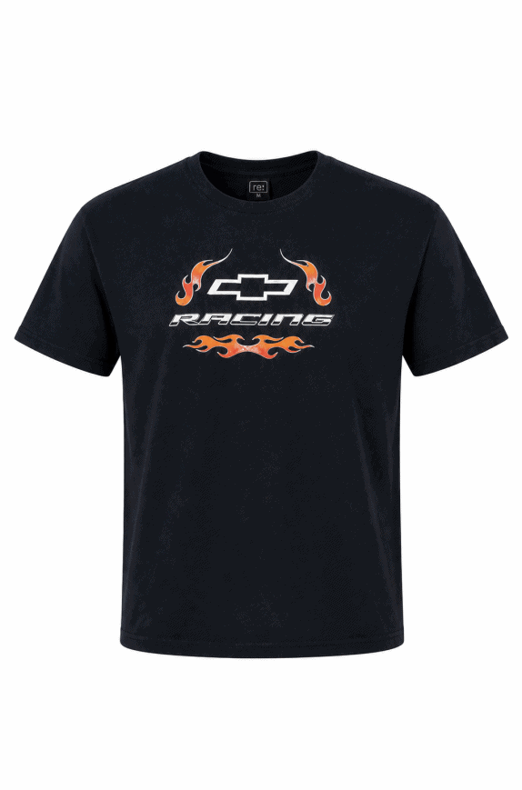 GM T SHIRT GRAPHIC RACING NERO UOMO PRE OWNED M
