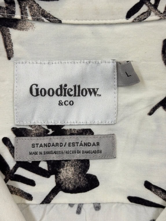 GOODFELLOW & CO ΠΟΥΚΑΜΙΣΟ GRAPHIC OFF WHITE ΑΝΤΡΙΚΟ PRE OWNED L
