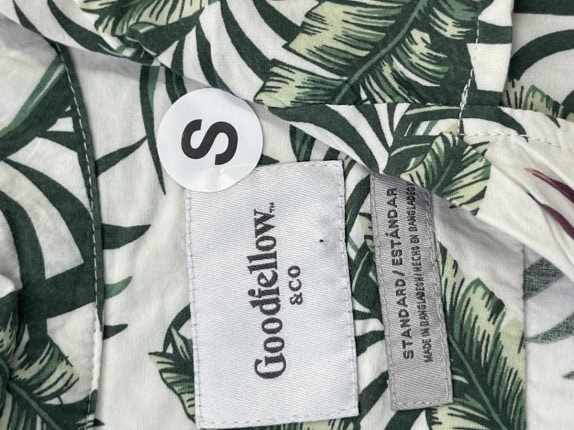 GOODLIFEWOVEN CAMICIA TROPICAL PRINT MULTICOLORE UOMO PRE OWNED S