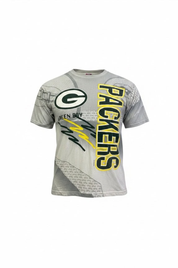 GREEN BAY GRAPHIC TEE VINTAGE ΓΚΡΙ ΑΝΤΡΙΚΟ PRE OWNED XL