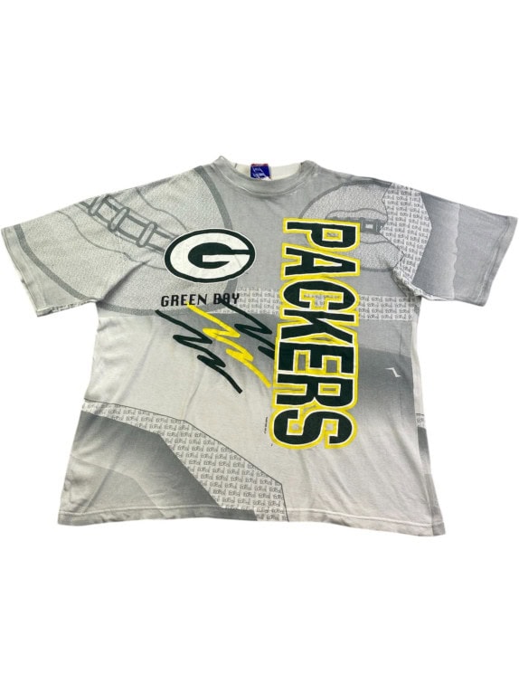 GREEN BAY GRAPHIC TEE VINTAGE ΓΚΡΙ ΑΝΤΡΙΚΟ PRE OWNED XL
