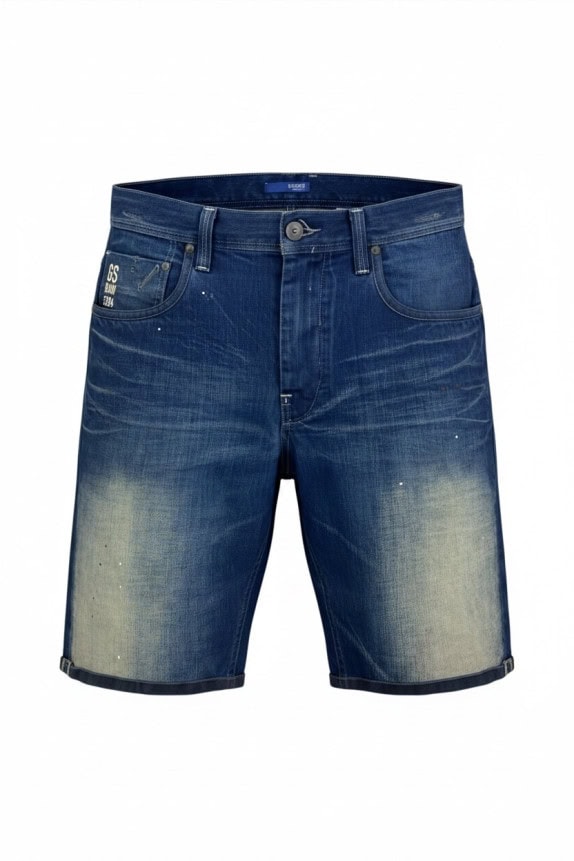 GS RAW ΤΖΙΝ ΒΕΡΜΟΥΔΑ WASHED ΜΠΛΕ ΑΝΤΡΙΚΟ PRE OWNED L