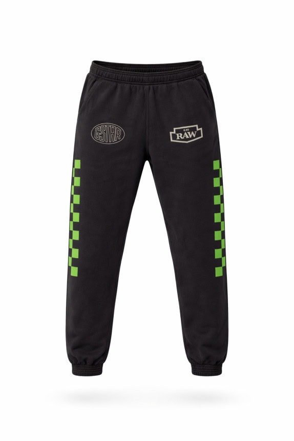 GSTAR RAW PANTALONI TUTA STREETWEAR NERO UOMO PRE OWNED XL