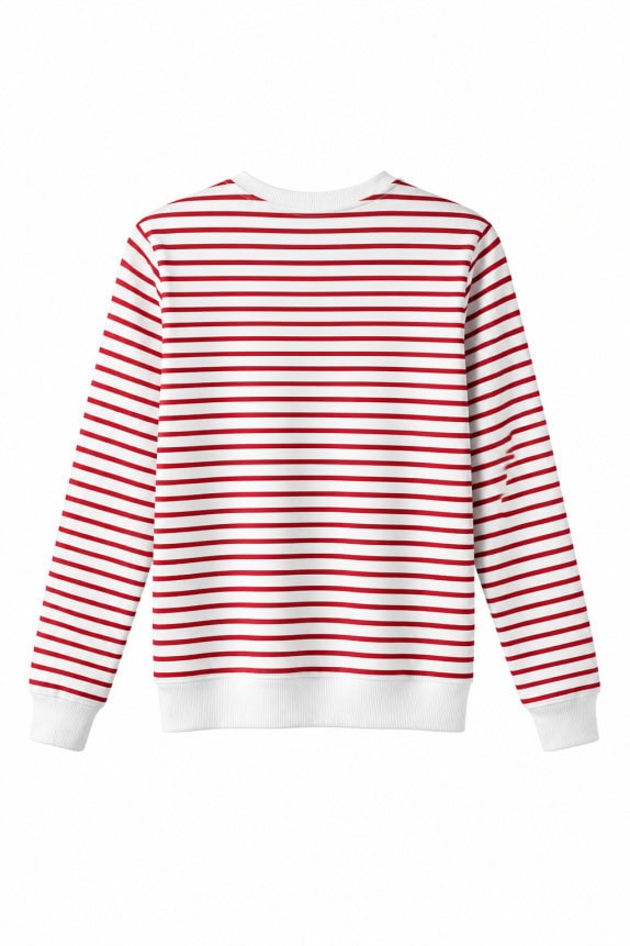 GUCCI SWEATSHIRT STRIPED RED MEN PRE OWNED