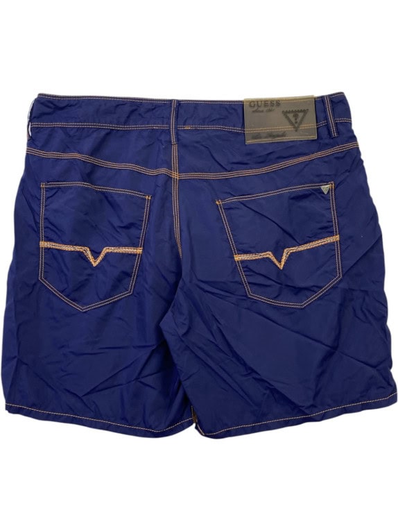 GUESS SWIM SHORTS STREETWEAR BLUE MEN PRE OWNED S