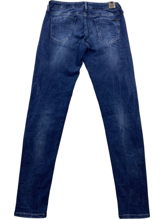 Guess Beverly Skinny Τζιν Παντελόνι Casual Logo Μπλε Γυναικείο XS