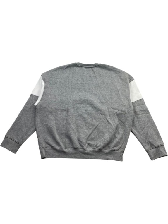 GUESS JEANS Φούτερ Oversized Vintage Λογότυπο Γκρι / Λευκό Ανδρικό XL