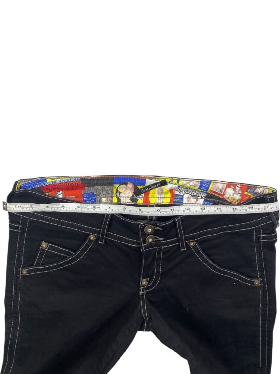 GUESS JEANS ΤΖΙΝ ΠΑΝΤΕΛΟΝΙ Y2K ΜΑΥΡΟ ΓΥΝΑΙΚΕΙΟ PRE OWNED M