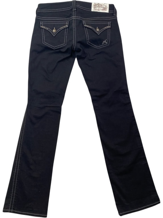 GUESS JEANS ΤΖΙΝ ΠΑΝΤΕΛΟΝΙ Y2K ΜΑΥΡΟ ΓΥΝΑΙΚΕΙΟ PRE OWNED M