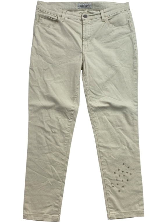 GUESS ΠΑΝΤΕΛΟΝΙ MINIMAL CREAM ΓΥΝΑΙΚΕΙΟ PRE OWNED S