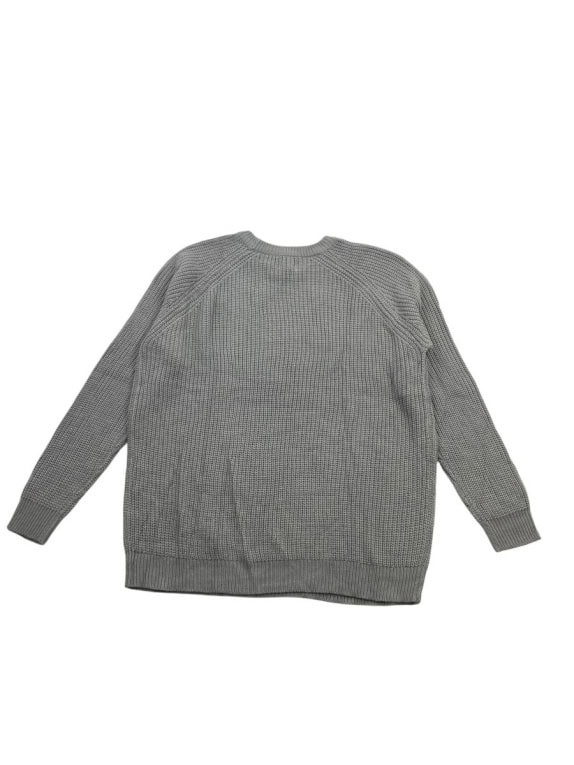 GUESS ΠΛΕΚΤΗ ΜΠΛΟΥΖΑ CHUNKY KNIT ORIGINAL DESIGN ΑΝΟΙΧΤΟ ΓΚΡΙ ΑΝΔΡΙΚΗ L