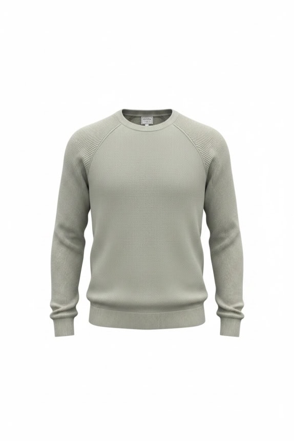 Guess Πλεκτή Μπλούζα Λεπτή Knit Γκρι Unisex XL