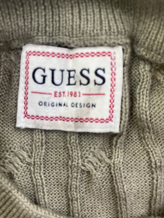 GUESS ΠΛΕΚΤΗ ΜΠΛΟΥΖΑ ΜΕ ΚΟΤΣΙΔΕΣ VINTAGE ΣΤΥΛ ΛΑΔΙ UNISEX L