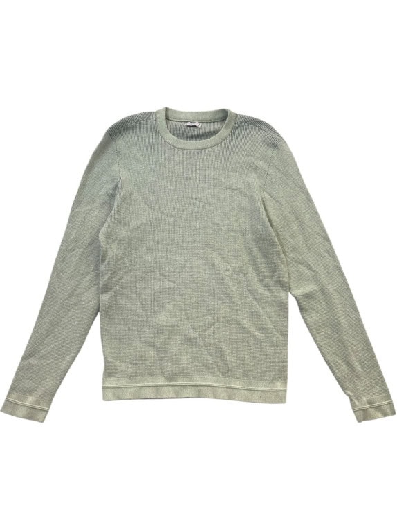 GUESS ΠΛΕΚΤΟ ΠΟΥΛΟΒΕΡ MINIMAL ΑΠΑΛΟ ΠΡΑΣΙΝΟ ΑΝΤΡΙΚΟ PRE OWNED L
