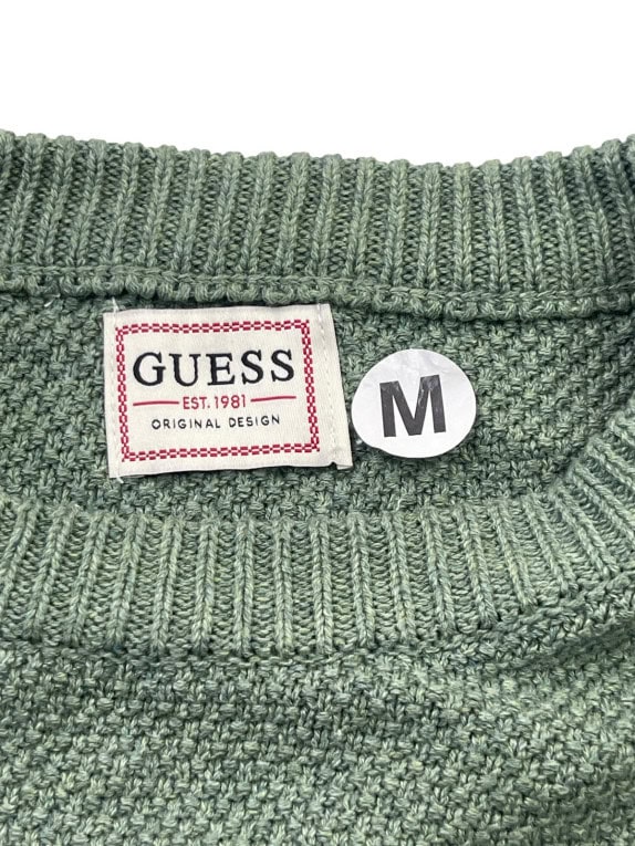 GUESS ΠΛΕΚΤΟ ΠΟΥΛΟΒΕΡ MINIMAL ΛΑΔΙ ΑΝΤΡΙΚΟ PRE OWNED M