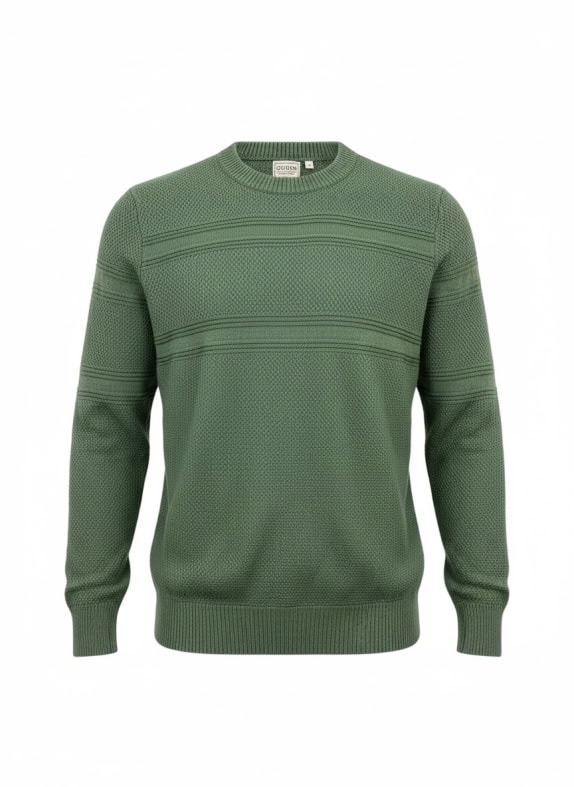 GUESS Πλεκτό Πουλόβερ Textured Πράσινο Ανδρικό M/L