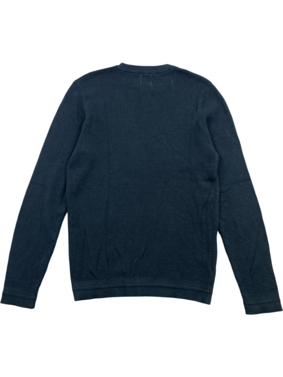 GUESS Πλεκτό Πουλόβερ Waffle Knit Μπλε Ανδρικό L