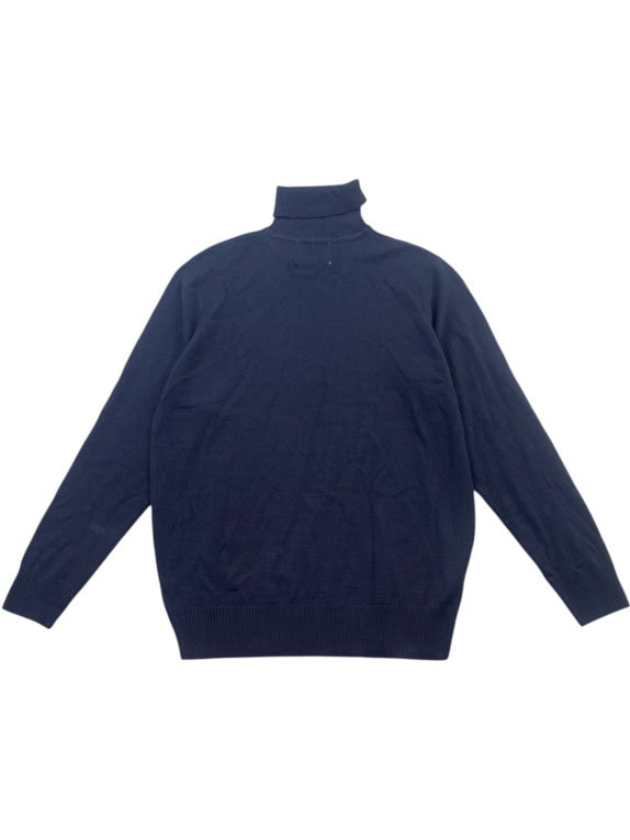 GUESS MAGLIONE DOLCEVITA MINIMAL BLU NAVY UOMO PRE OWNED L