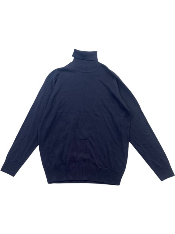 GUESS MAGLIONE DOLCEVITA MINIMAL BLU NAVY UOMO PRE OWNED L