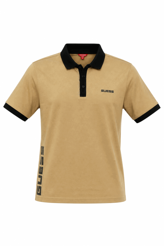 GUESS POLO SHIRT MINIMAL BEIGE ΑΝΤΡΙΚΟ PRE OWNED XL