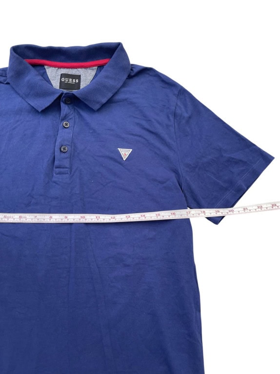 GUESS POLO SHIRT MINIMAL NAVY ΑΝΤΡΙΚΟ PRE OWNED M