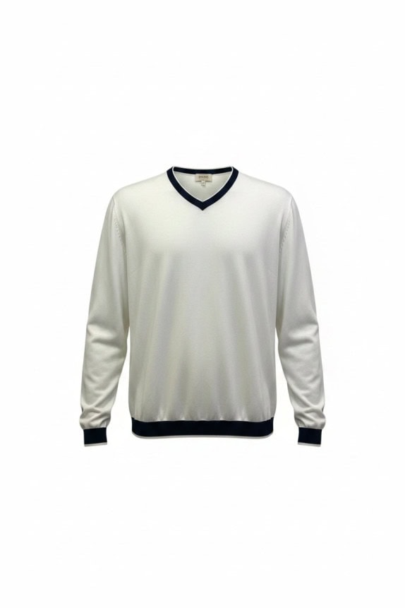 GUESS ΠΟΥΛΟΒΕΡ VINTAGE OFF WHITE ΑΝΤΡΙΚΟ PRE OWNED L