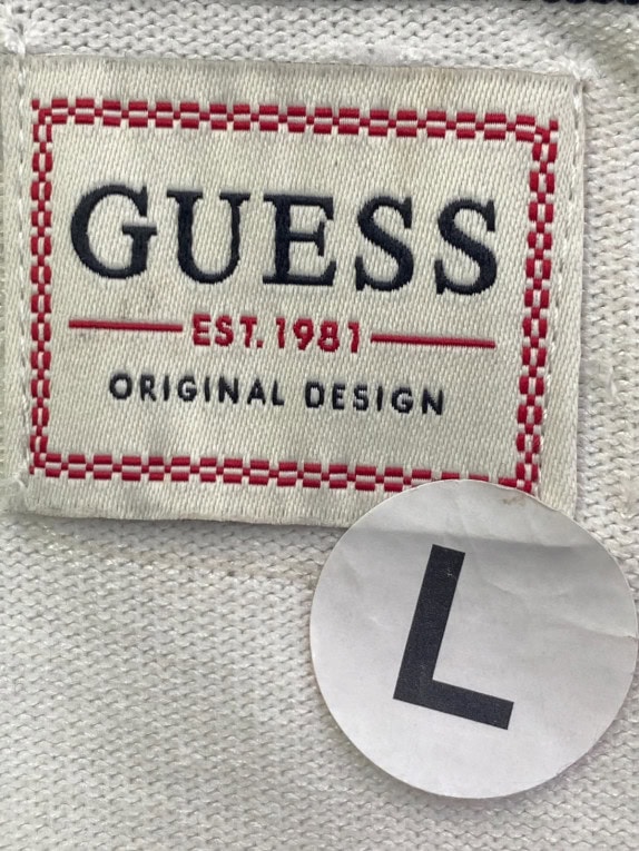 GUESS ΠΟΥΛΟΒΕΡ VINTAGE OFF WHITE ΑΝΤΡΙΚΟ PRE OWNED L