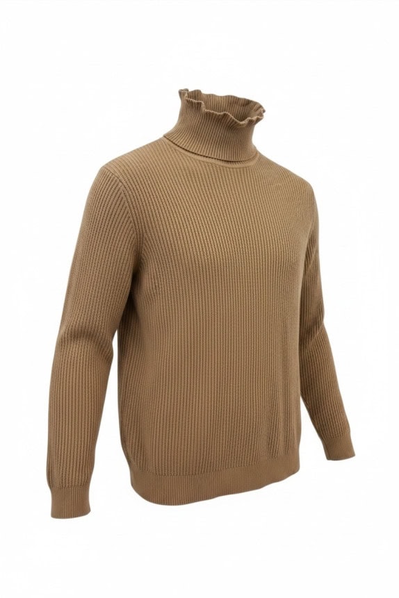 GUESS ΠΟΥΛΟΒΕΡ ΖΙΒΑΓΚΟ MINIMAL CAMEL ΓΥΝΑΙΚΕΙΟ PRE OWNED L
