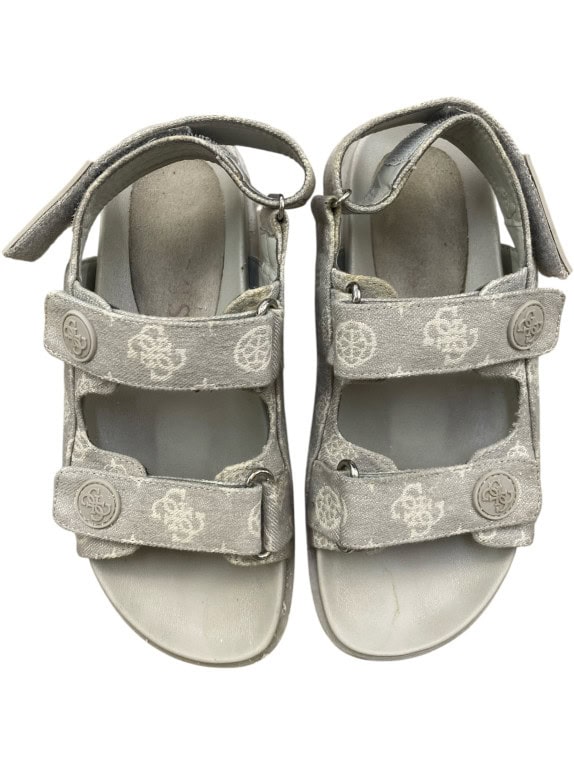 GUESS SANDALS ALL OVER LOGO GREY UNISEX 32