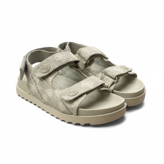 GUESS SANDALS ALL OVER LOGO GREY UNISEX 32