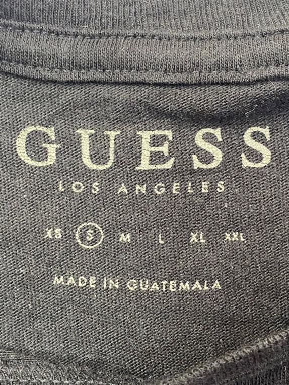 GUESS T SHIRT MINIMAL ΜΑΥΡΟ ΑΝΤΡΙΚΟ PRE OWNED M