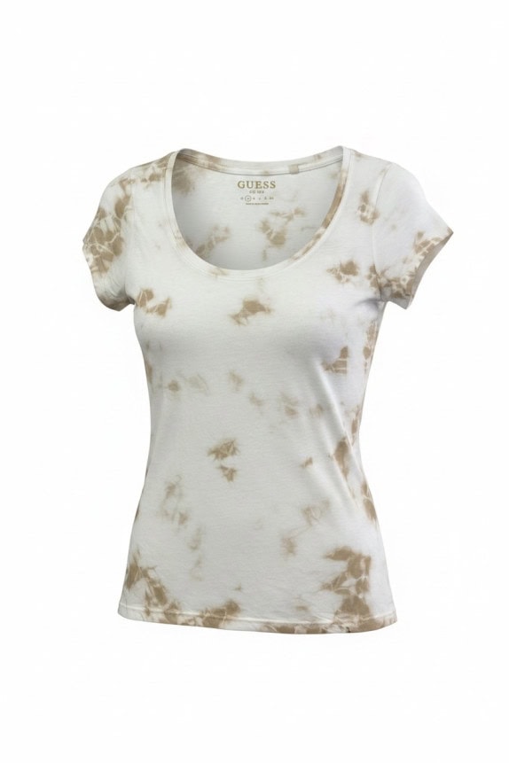 GUESS T SHIRT TIE DYE OFF WHITE ΓΥΝΑΙΚΕΙΟ PRE OWNED S