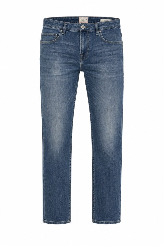 GUESS ΤΖΙΝ ΠΑΝΤΕΛΟΝΙ WASHED ΜΠΛΕ ΑΝΤΡΙΚΟ PRE OWNED L