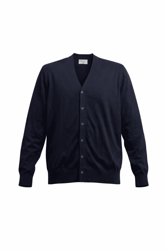 GUESS Knitted Cardigan Classic Button-Up Dark Blue Men’s 3XL