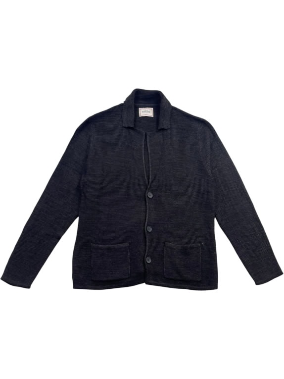 Guess Ζακέτα Πλεκτή Μαύρη Button-Up Unisex XXL