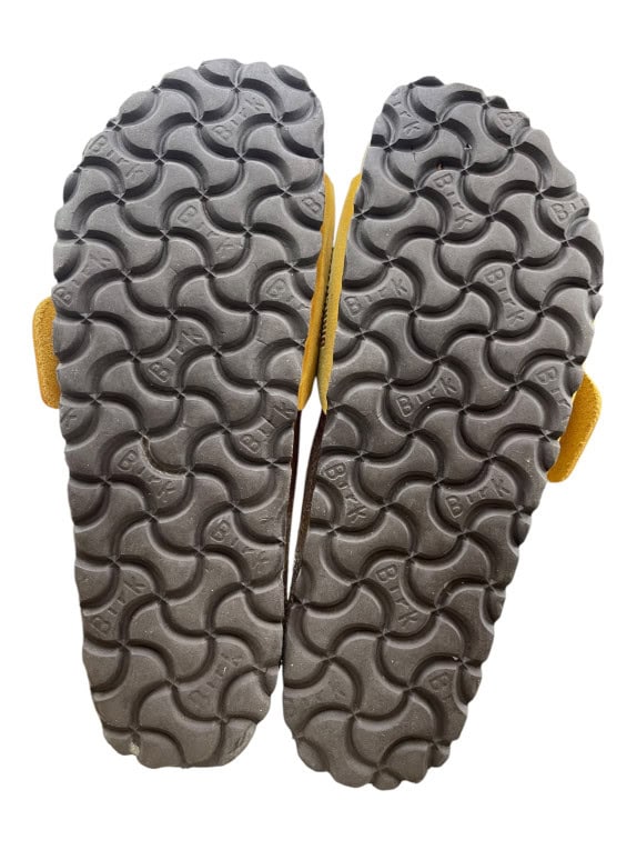 Γυναικείες Παντόφλες Birkenstock Madrid Κίτρινες Δερμάτινες Νο35