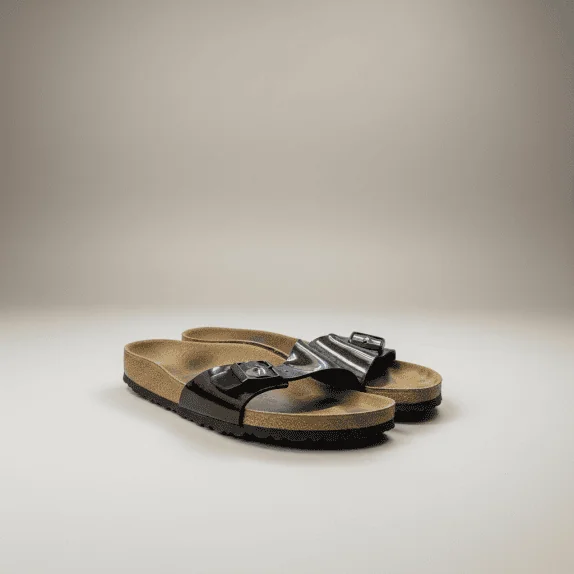 Γυναικείες Παντόφλες Birkenstock Μαύρες Λουστρίνι Νο41