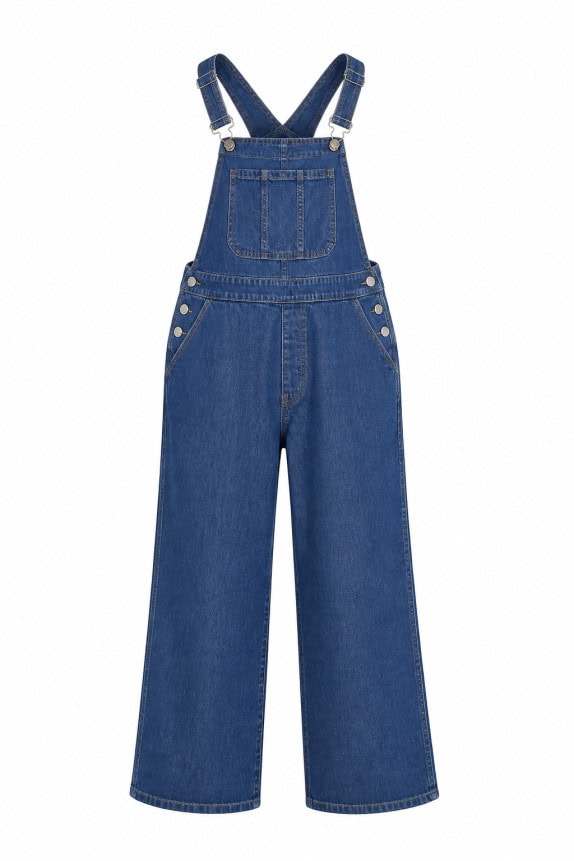 GAP DENIM DENIM OVERALL VINTAGE BLUE WOMEN PRE OWNED XL