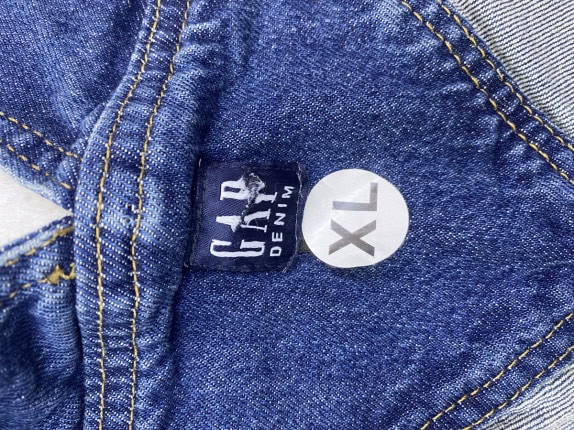 GAP DENIM ΟΛΟΣΩΜΗ ΤΖΙΝ ΦΟΡΜΑ VINTAGE ΜΠΛΕ ΓΥΝΑΙΚΕΙΟ PRE OWNED XL