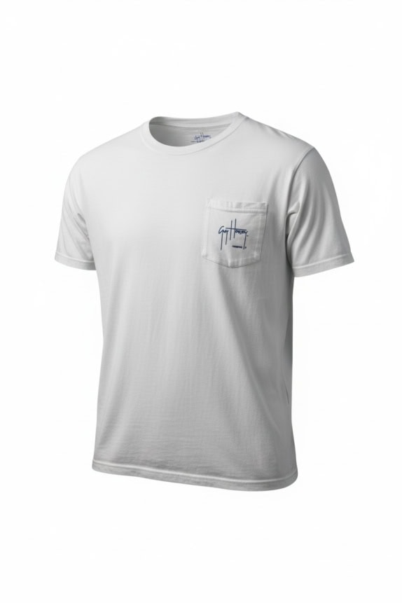 Guy Harvey Vintage Pocket Logo T-Shirt White Men’s L