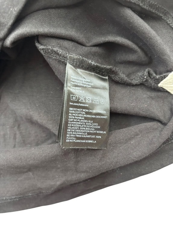 H M POLO ΜΠΛΟΥΖΑ COLLEGIATE ΜΑΥΡΟ OFF WHITE ΑΝΤΡΙΚΟ PRE OWNED M