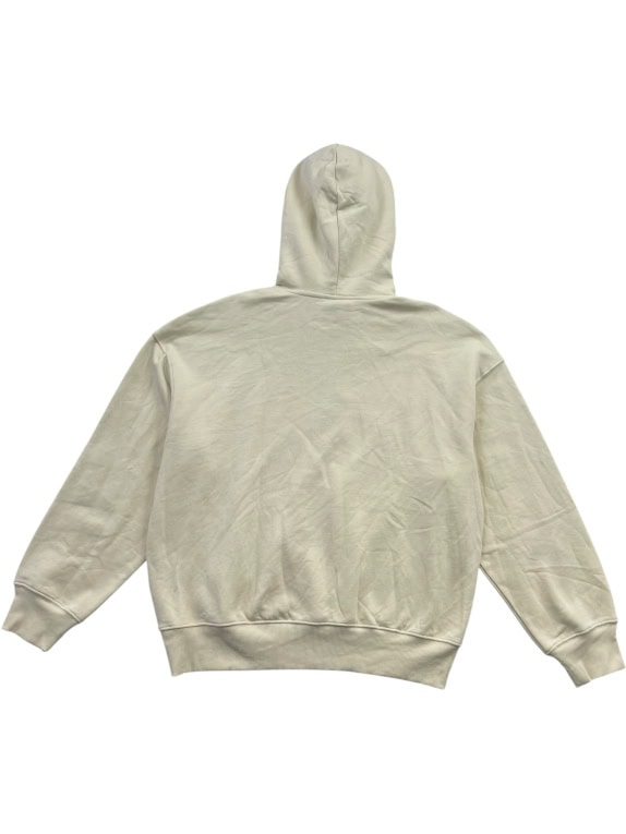 H&M Hoodie Oversized Fit Logo Μπεζ Unisex XXL