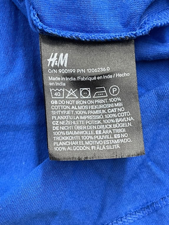 H&M T-SHIRT BROOKLYN 19 NEW YORK OVERSIZED ΜΠΛΕ UNISEX L