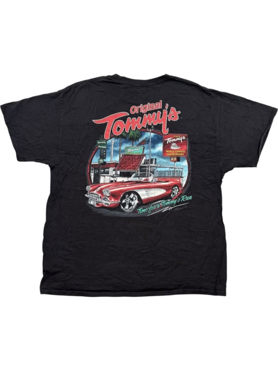HANES BEEFY T GRAPHIC TEE ΞΕΘΩΡΙΑΣΜΕΝΟ ΜΑΥΡΟ UNISEX PRE OWNED XL