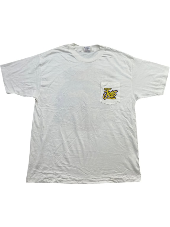 Hanes Heavyweight T-Shirt Smokin’ Joe’s Racing Pocket White Unisex XL