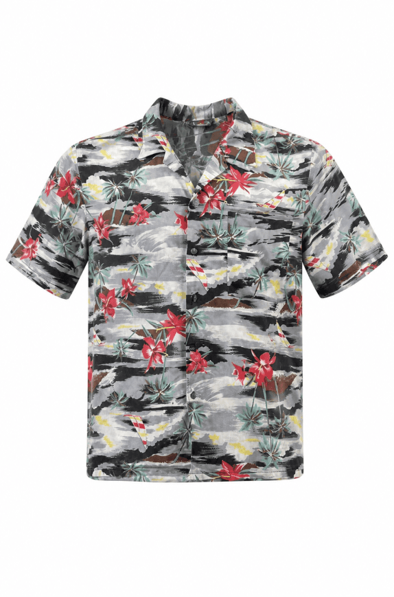 HAWAII BLUES HAWAIIAN SHIRT MULTICOLOR MEN PRE OWNED XL