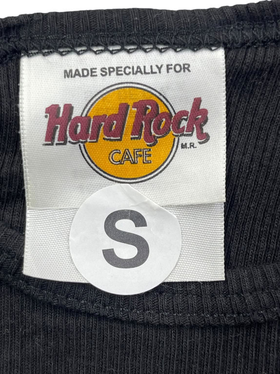 HARD ROCK CAFE TANK TOP GRAPHIC BLACK WOMENS PRE OWNED S