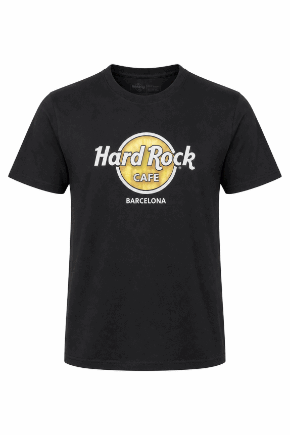 HARD ROCK CAFE T SHIRT GRAPHIC NERO UOMO PRE OWNED M